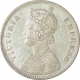 Silver One Rupee Coin of Victoria Empress of Calcutta Mint of 1883.