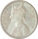 Silver One Rupee Coin of Victoria Empress of Bombay Mint of 1887.