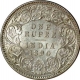 Silver One Rupee Coin  of Victoria Empress of Bombay Mint of  1890.