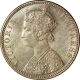 Silver One Rupee Coin  of Victoria Empress of Bombay Mint of  1890.