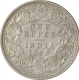 Silver One Rupee Coin of Victoria Empress of Calcutta Mint of 1898.