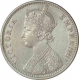 Silver One Rupee Coin of Victoria Empress of Calcutta Mint of 1898.