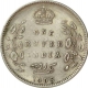 Silver One Rupee Coin of King Edward VII of Calcutta Mint of 1905.