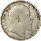 Silver One Rupee Coin of King Edward VII of Calcutta Mint of 1905.