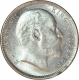 Silver One Rupee Coin of King Edward VII of  Calcutta Mint of 1907.