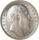 Silver One Rupee Coin  of King Edward VII of Calcutta Mint of 1909.