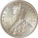 Silver One Rupee Coin of King George V of Calcutta Mint of 1917.