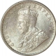 Silver One Rupee Coin of King George V of Calcutta Mint of 1918.