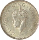 Silver One Rupee Coin of King George VI of Bombay Mint of 1940.