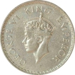 Silver One  Rupee Coin of King George VI of Bombay Mint of 1941.