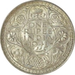 Silver One Rupee Coin of King George VI of Bombay Mint of 1941.