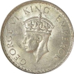 Silver One Rupee Coin of King George VI of Bombay Mint of 1941.