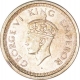 Silver One Rupee Coin of King George VI of Bombay Mint of 1944.