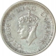 Silver One Rupee Coin of King George VI of Lahore Mint of 1944.