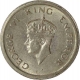 Nickel One Rupee Coin of King George VI of Bombay Mint of 1947.