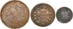 Lot of Three Copper Different Denomination Coins of East India Company of Different Mint of 1835.