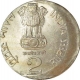 Error Cupro Nickel Two Rupee Coin of Republic India of 1999.