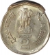 Error Cupro Nickel of Two Rupee Coin of Republic India of 1999.