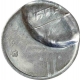 Error Steel Two Rupee Coin of Calcutta mint of Republic India of 2005.