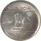 Error Steel Two Rupee Coin of Calcutta mint of Republic India of 2007.