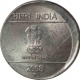 Error Steel Five Rupee Coin of Hyderabad mint of Republic India of 2008.