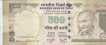 Error Five Hundred Rupees Bank Note of  Republic India.