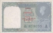 One  Rupee Bank Note of King George VI of C E Jones of Burma Issue of 1947.