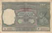 Hundred Rupee Bank Note of King George VI of signed by   C D Deshmukh Burma issue.