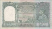 Ten Rupees Bank Note of  King George VI of  signed by  J B  Taylor of Burma  Issue of 1938.