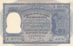 Hundred Rupees Bank Note of Reserve Bank of India signed by B Rama Rau of Bombay Circle of 1951.