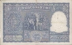 One Hundred Rupees Bank Note of Reserve Bank of India signed by  B Rama Rau of Calcutta Circle of 1953.