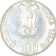 Silver Hundred Rupees Coin of Kolkata Mint of of Republic India of the year 2004