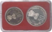 UNC Set of  Fifty Rupees and  Ten Rupees Coins of Republic India of the year 1976.