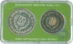 UNC Set of Silver Fifty and Ten Rupees Coins of Bombay Mint of 1979.