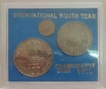 UNC Set  of   International Youth Year of Calcutta Mint of 1985.