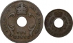 One cent and Ten Cent Coins of East Africa.