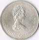 Silver Five Dollars Coin of ELizabeth II of Canada.