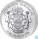 Silver One Thousand Francs Coin  of Gabon.