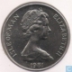 Cupro Nickel One Crown Coin of Elizabeth II of Isle of Man.