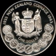 Silver Proof One Dollar Coin of Elizabeth II of New Zealand.