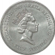 Cupro Nickle five Pound Coin of United Kingdom of 1990.