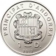 Silver Five Diners Proof Coin of Andorra of 2012.