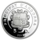 Silver Five Diners Proof Coin of Andorra of 2012.