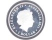 Silver One Dollar Proof Coin of Elizabeth II of Australia of 2011.