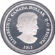 Silver One Dollar Proof Coin of Elizabeth II  of Canada.