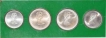 Silver Different Denominations Coins  of Elizabeth II of Canada.