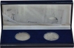 Silver Proof Coins  of  Shree Panch Birendra Bir Bikram Shah Dev of Singapore Mint of Nepal.