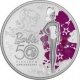 Silver One Dollar Proof Coin of Elizabeth II of Tuvalu of 2009.