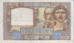 Twenty Vingt Francs Bank Note of France of 1940.