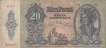 Twenty Pengo Bank Note of Hungary of 1941.